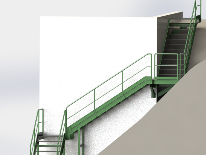 Diseo, Fabricacin e Instalacin de una Escalera de Acceso para Mantenimiento en Voladizo segn CTE